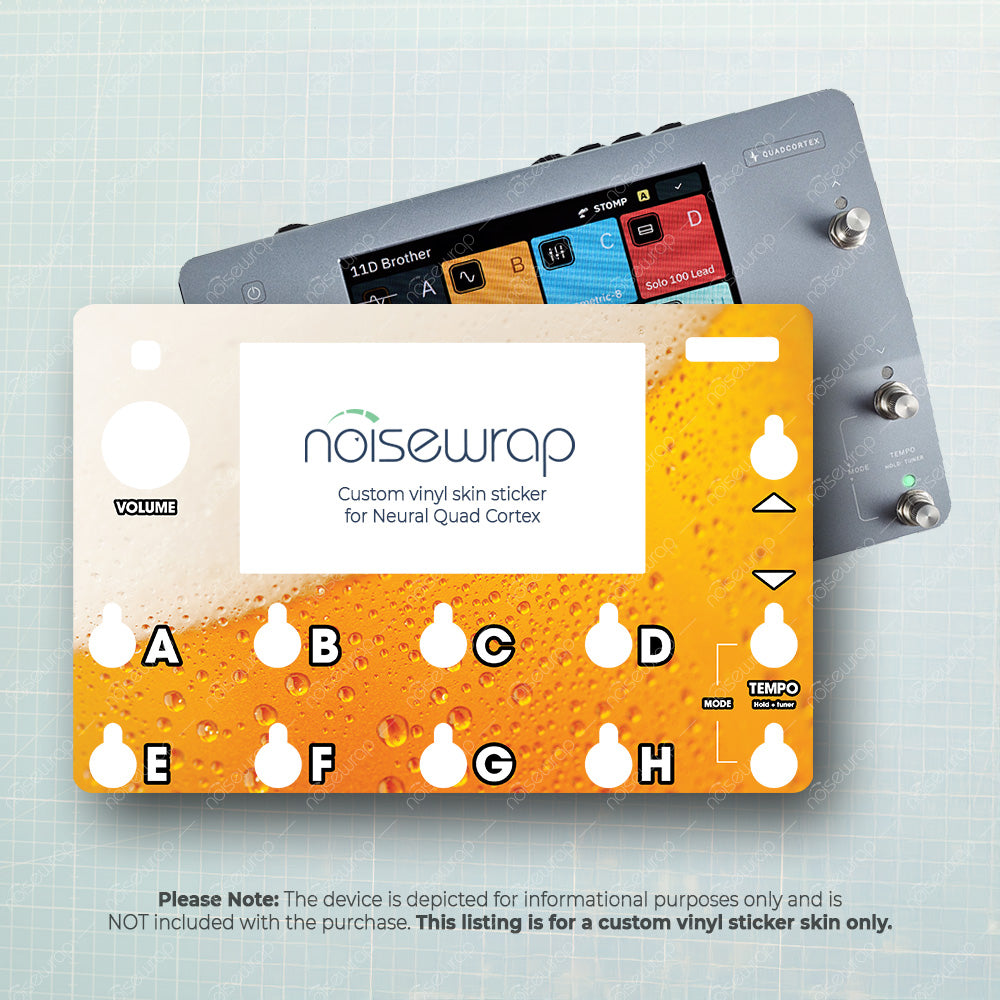 Freshly Tapped Beer - Vinyl Skin for QC