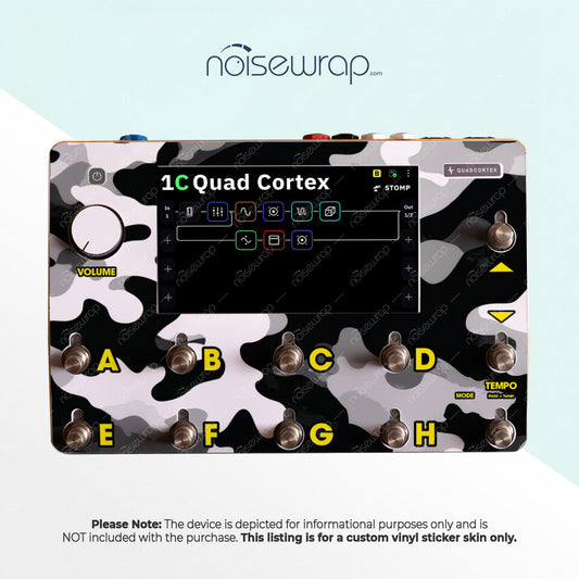 Black and White Urban Camo - Vinyl Skin for QC