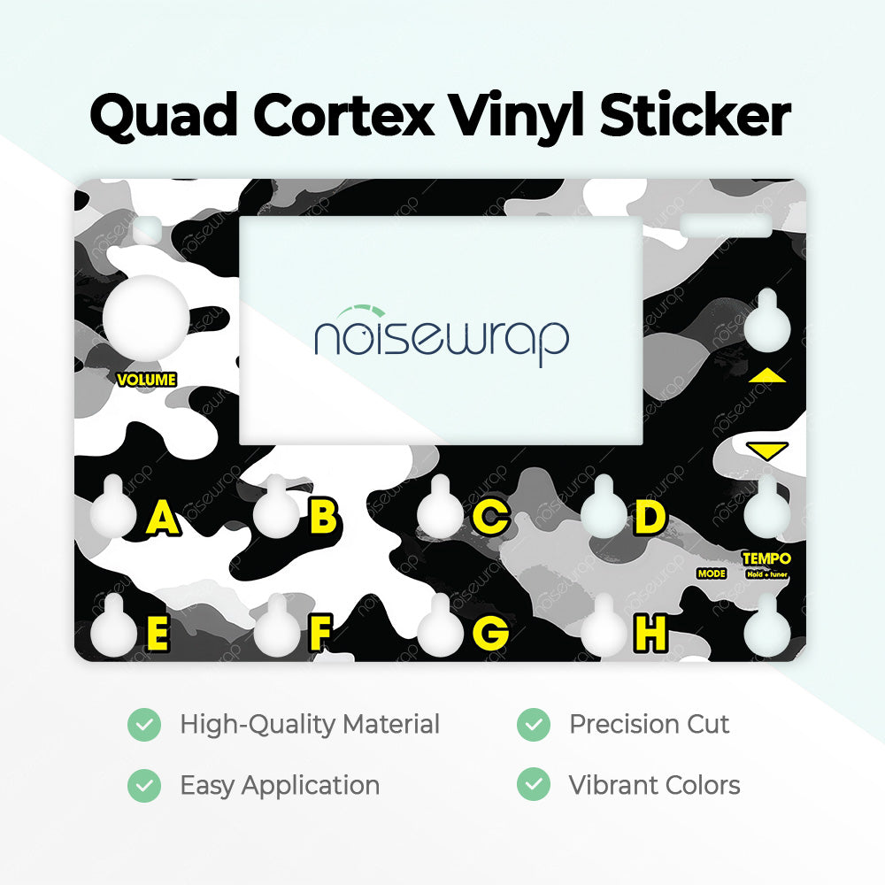 Black and White Urban Camo - Vinyl Skin for QC