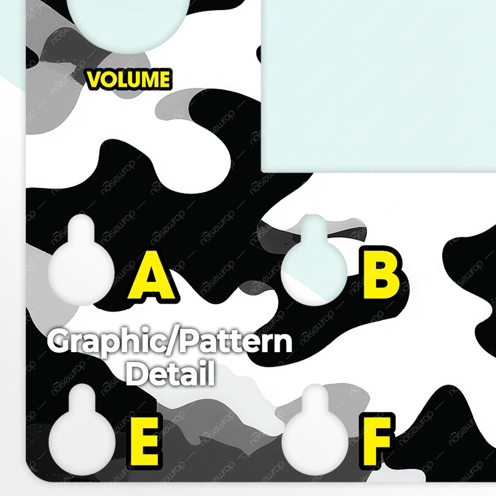 Black and White Urban Camo - Vinyl Skin for QC