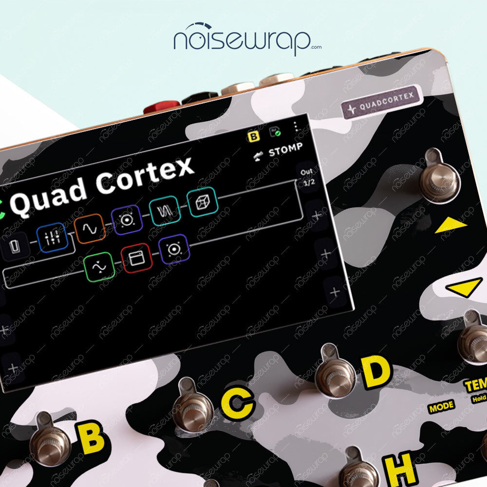 Black and White Urban Camo - Vinyl Skin for QC