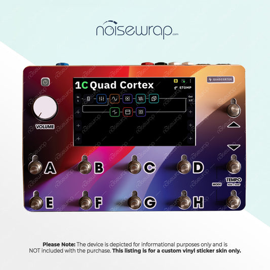 Abstract Wave Gradient - Vinyl Skin for QC