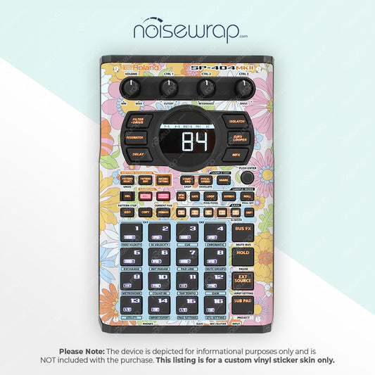 Hippie Floral - Vinyl Skin for SP 404 mk2