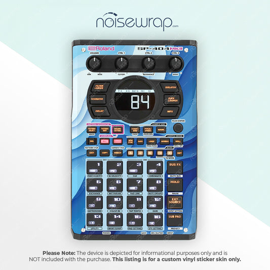 Blue Wave - Vinyl Skin for SP 404 mk2