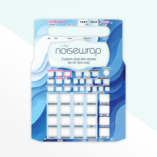 Blue Wave - Vinyl Skin for SP 404 mk2