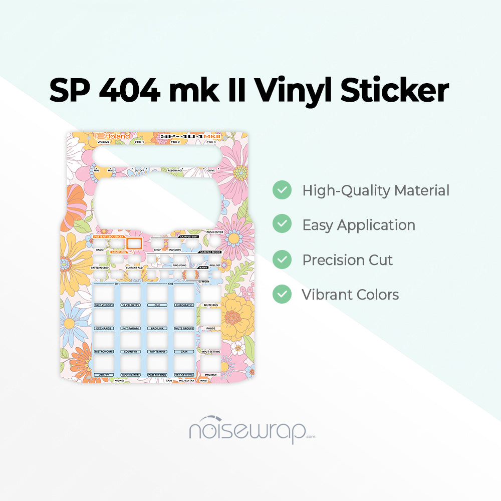 Hippie Floral - Vinyl Skin for SP 404 mk2