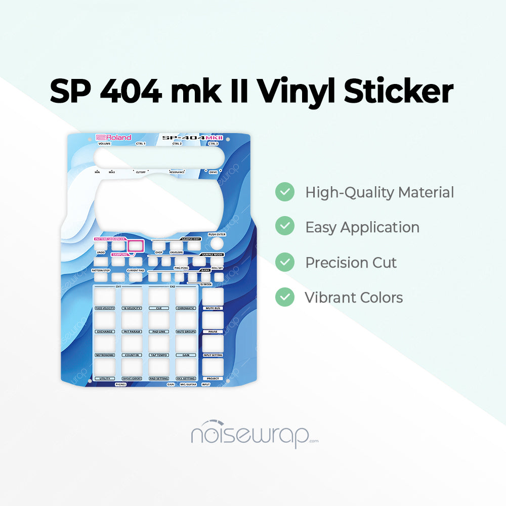 Blue Wave - Vinyl Skin for SP 404 mk2